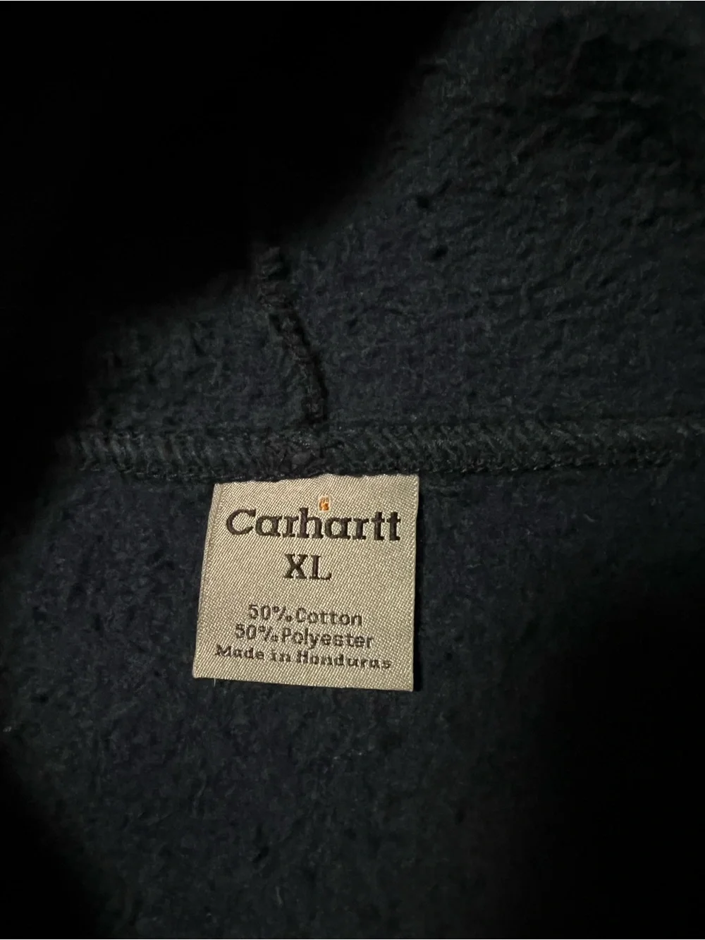 Carhartt Men’s Dark Navy Full-Zip Hooded Sweatshirt